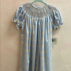 NWT Ruth and Ralph Smocked Candy Corn Dress